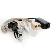Analog Connection Kit (USB-Modem, Y-Splitter, 2 telephone cables) - use the ODROID U3 as a tellows Call Blocker!