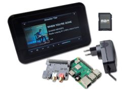 Raspberry Pi 7'' Touch Display Bundle mit HiFiBerry Soundkarte und