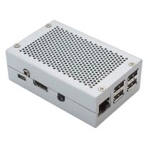 Gehäuse (Case) HiFiBerry DAC+ Phone Jack Version - silber, Stahl