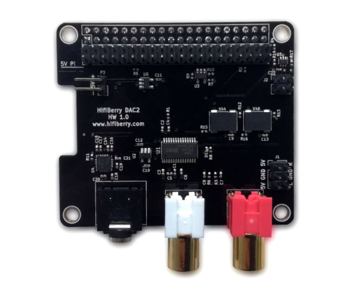 Carte Audio HiFiBerry DAC2 HD Pour Raspberry Pi - DAC Burr-Brown 192 KHz/24 Bits, Filtres Linéaires, Support DSP - Haut De Gamme Audiophile - 3