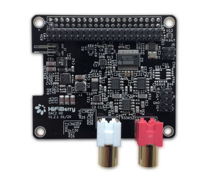 Carte Audio HiFiBerry DAC2 HD Pour Raspberry Pi - DAC Burr-Brown 192 KHz/24 Bits, Filtres Linéaires, Support DSP - Haut De Gamme Audiophile - 8